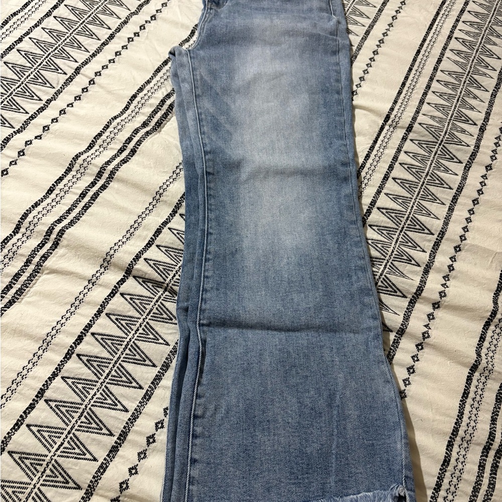 Stylish Light Blue Women's Flare Jeans